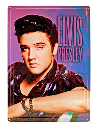 Elvis Presley The King Hollywood Headshot Metal Tin Sign by DPCIwholesale.com