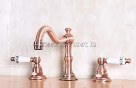 Looking for an ideal 2021 toyota 4runner? Home Improvement Red Copper Deck Mounted 3 Holes Bath Tub Mixer Tap Widespread Bathroom Faucet Home Garden