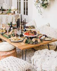 19 Grazing Tables Perfect For Your Cocktail Hour Bridal Shower Tablescape Bridal Shower Inspiration Boho Bridal Shower