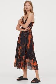4.1 out of 5 stars 115. Wrap Dress Dark Blue Orange Ladies H M Gb Dresses Calf Length Dress Wrap Dress