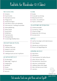 packliste fur kleinkinder 2 3 jahre reisen mit baby packen leichtes gepack