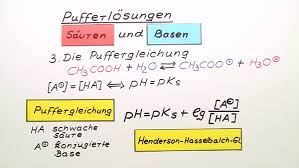 Das aufstellen der gleichung ist in zwei schritte untergliedert: Puffersysteme Online Lernen