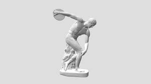 This Is A 3d Scan Of A Plaster Cast Of The Sculpture Discobolus The Discus Thrower Made By Scu Discus Thrower Human Anatomy For Artists Anatomy For Artists