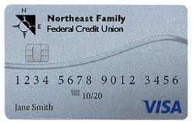 The credit cards issued are emv chip and pin enabled and equipped with highly secured integrated chip technology which was thoughtfully designed to provide enhanced security. Northeast Family Federal Credit Union Credit Cards Visa Secured
