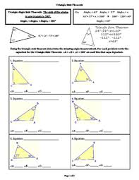 This rule is very helpful in finding missing angles in a find the measure of each angle indicated. Triangle Sum Theorem By Little Miss Math Teacher Tpt