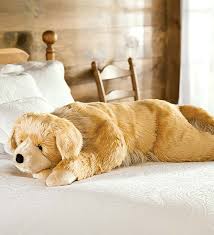 Golden Retriever Plush Cuddle Animal Body Pillow Golden Retriever Plowhearth