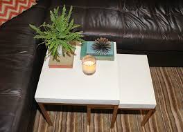 Diy infinity mirror coffee table. Diy Ikea Hack Nesting Tables Oh So Lovely Blog
