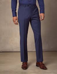 Suit price ca$199 trousers ca$70 jacket ca$129. Men S Blue Semi Plain Zigzag Slim Fit Suit Trousers Hawes Curtis