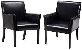 Casart Leather Reception Guest Chairs Set Office Executive Side Chair Padded Seat Ergonomic Mid Back Mee Waiting Room Furniture Office Guest Chairs Guest Chair