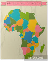 Ideal for geography or location presentations, you can find the suitable editable africa map that fits your need. Editable Map Of Africa With All Countries Poster Pixers We Live To Change