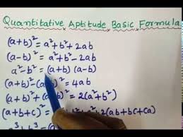 Quantitative Aptitude Basic Formulas Maths Basic Formula In Telugu Youtube