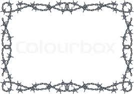 Barbed Wire Frame Vector Vector Colourbox Barbed Wire Art Western Border Clip Art Barbed Wire