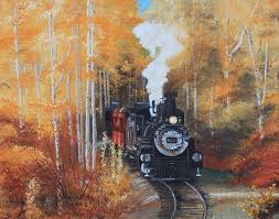 Cumbres And Toltec Railroad Steam Train By Cecilia Brendel Train Art Scenic Railroads Steam Trains