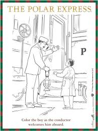 Polar Express Coloring Book Polar Express Theme Polar Express Activities Polar Express