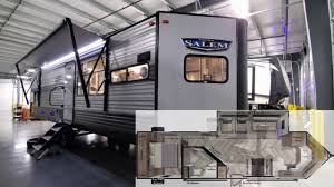 Rv with kitchen in back. V Nose Front Kitchen 2020 Salem 28fkv Travel Trailer By Forestriver Rv At Couchs Rv Nation A Rv Tour Youtube