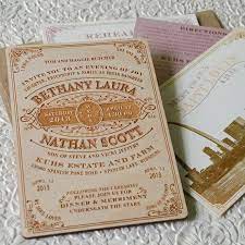 Vintage Wood Engraved Typography Wedding Invitation Design Fee In 2020 Wedding Invitations Rustic Engraved Wedding Invitation Wood Wedding Invitations