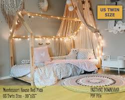 First, pick the twin bed of your choice. Montessori Toddler House Bed Frame Us Twin Size Kids Bed Etsy House Frame Bed Toddler House Bed House Beds For Kids