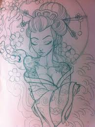 Maybe you would like to learn more about one of these? Geisha Sketch Japanese Geisha Sketch By 5stardesigns On Deviantart Tatuaggi Da Geisha Idee Per Tatuaggi Arte Del Tatuaggio
