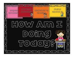 How Am I Doing Today Part Ii A Behavioral Chart By