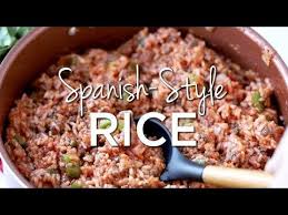 This Spanish Rice Recipe Is Stuffed With Cooked Rice Tomato Sauce Ground Beef Pepp Spanish Rice Spanish Rice Recipe With Ground Beef Rice Recipes For Dinner