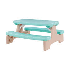Some of the most reviewed products in wood kids tables & chairs are the closetmaid 40 in. Kidzilla Bench Kids Table Set Children Picnic Bench Boy Girl Aqua Beige Walmart Com Walmart Com