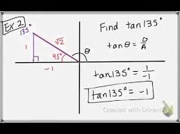 Finding Exact Values Using Special Right Triangles Youtube