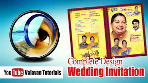 This template is perfect for wedding invitation, if you are planning to invite your friends or family members via. Photoshop Class 32nd Day In Tamil Complete Wedding Invitation Design Youtube