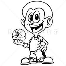 Black And White Kids Playing Basketball Sports Clipart Image Of Black White Kids Boys Youth Basketball Player Http Www Rivalart Com Cart Pc Viewcategories Asp Idcategory Art Clip Art Clipart Images
