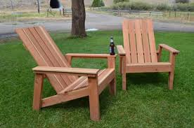 First Build Redwood Adirondack Chairs Do It Yourself Home Projects From Ana White Diy Meubles De Jardin Chaise Diy Mobilier Jardin