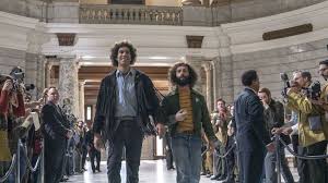 20 minutes in i realized this was a 2+ hour courtroom drama and groaned out loud. The Trial Of The Chicago 7 Review The World Is Still Watching 50 Years On Den Of Geek