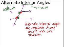 Alternate Interior Angles Lesson Geometry Concepts Youtube