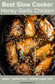 This delicious and super simple sweet and spicy crockpot chicken recipe uses just five ingredients, including sweet and sour sauce and onions. Best Slow Cooker Honey Garlic Chicken The Endless Meal