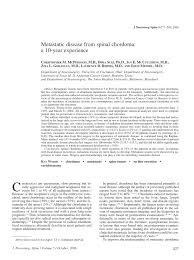 Only rarely is lung cancer curable: Pdf Metastatic Disease From Spinal Chordoma A 10 Year Experience