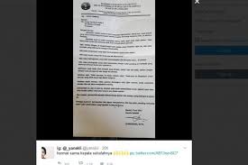 Sejumlah contoh surat pernyataan yang baik dan benar berikut ini kamu bisa tiru sesuai dengan kebutuhan. Viral Surat Cinta Dari Kepala Sekolah Untuk Wali Murid Sd Di Bantul Halaman All Kompas Com