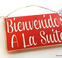 10x6 Bem-vindo à Suíte Bienvenidos A La Suite Placa de ...
