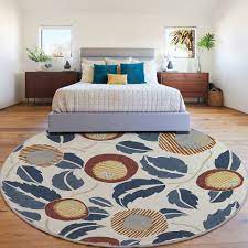 Our living room opens up to the dining room which is painted a very light blue. Round Rugs In Living Room Dining And Bedroom Ruggable Blog