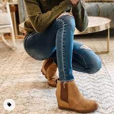 Synthetic lining for a comfortable fit and feel. Sorel Shoes Sorel Joan Of Arctic Wedge Ii Chelsea Camel Tan 6 Poshmark
