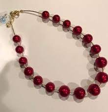 Murano Glass Necklace Red