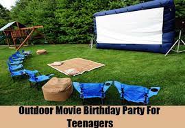 It encourages healthy activity (heart rate and agility), lots of laughter, and time to socialize while having fun! Interesting Teenage Birthday Party Ideas How To Celebrate A Teenage Birthday Party Movie Birthday Party Outdoors Birthday Party Outdoor Movie Birthday