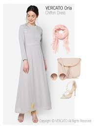 Posted by jubah2u @ 12:25 am 0 comments. Jubah Moden 2017 2018 By Vercato On Polyvore Featuring Chiffon Dress Vercato Orla In Grey Shop Now Www Vercato Com Dresses Chiffon Dress Formal Dresses