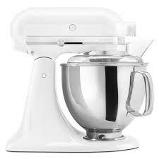 Kitchenaid artisan 5ksm175pseca 5 qt.stand mixer candy apple with two bowls & flex edge beater 220 volts not for usa. Kitchenaid Artisan Series 5 Quart Tilt Head Stand Mixer White On White Ksm150psww Walmart Com Walmart Com