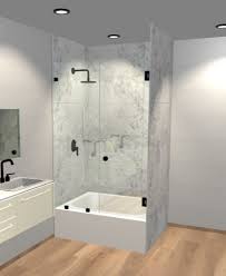 They come in full and half designs, as well as hinged or sliding. Custom Bathtub Doors Screens Expert Installation Dulles Glass