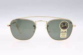 Ray Ban B L W 1344 Vnas Vintage 90s Gold Small Square Caravan Aviator Sunglasses Men And Womennos Goruntuler Ile