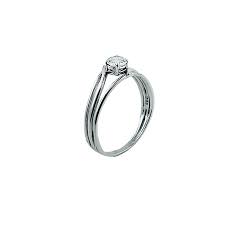 Anel em Ouro Branco 18K Aro Triplo com Diamante - Justino Ribas Fabrica de  Joias