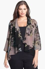 Citron Print Silk Draped Jacket Plus Size Nordstrom Trendy Plus Size Fashion Plus Size Outfits Fashion