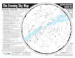 The Evening Sky Map Evening Sky Map January 2019