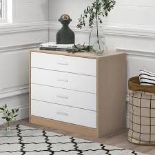Dieser nachtschrank aus holz ist eine großartige ergänzung zu ihrem interieur. Masbekte Nachttisch Schrank Kommode 4 Schubladen Metallgriffe Und Laufer Online Kaufen Otto
