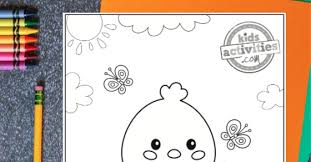 Chick hatching from egg coloring page at primarygames free chick hatching from egg coloring page printable. Absolutely The Cutest Baby Chick Coloring Page Ever