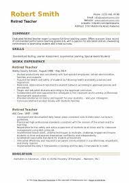 There are a few basic rules that cvs need to follow to be effective. Retired Teacher Resume Samples Qwikresume