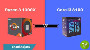 The i3 8100 is the stronger cpu for gaming, and overall the faster cpu but not by a huge amount. Amd Ryzen 3 1300x Vs Intel Core I3 8100 Benchmark Comparison With Gtx 1060 3gb Youtube